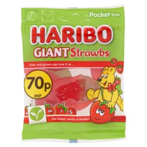 Haribo Giant Strawbs Pocket Size Bag