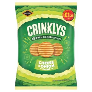 Jacob's Crinklys Cheese & Onion 90g