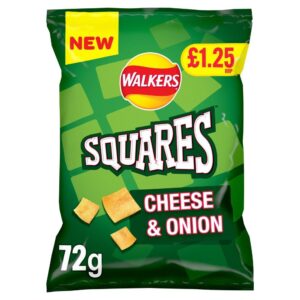 Walkers Squares Cheese & Onion 72g